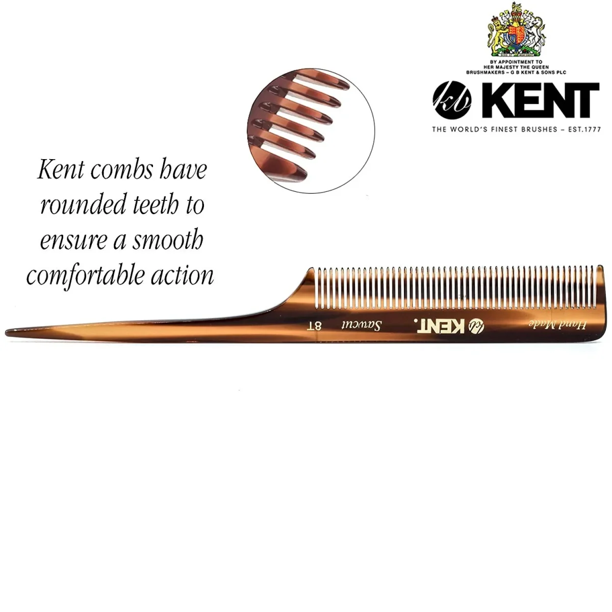 PEINETA PARA CABELLO FINO DE 200 mm CON COLA - Imagen 3